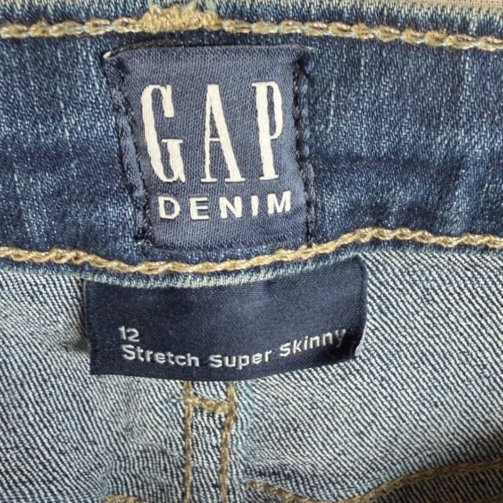 GAP Girls Super Skinny Fit Jeans size 12 Blue‎